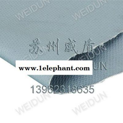 山东银灰色硅胶布，固定挡烟垂壁硅胶布防火布生产图2