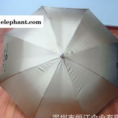 恒江伞业 订做 HJ-006 高品质广告伞大拉簧金胶布高尔夫伞