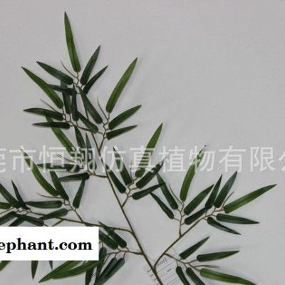 **真竹子 酒店大堂餐厅装饰 园林造景竹子 仿真胶布溶叶图2