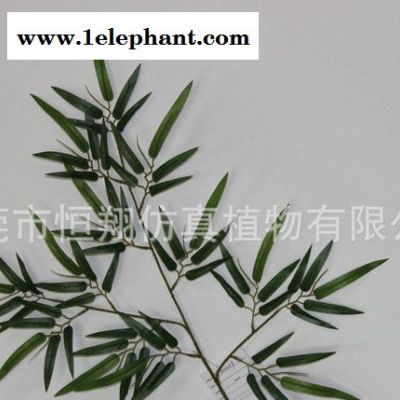 **真竹子 酒店大堂餐厅装饰 园林造景竹子 仿真胶布溶叶图3
