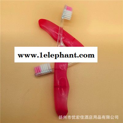 酒店宾馆民宿一次性牙刷 折叠牙刷梳子 洗漱旅行牙刷套装图6