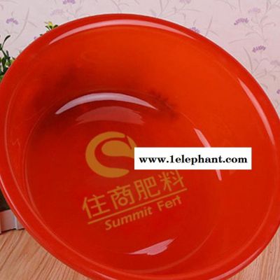 圆形加厚塑料盆 家用脸盆洗手盆洗漱盆 广告赠品促销宣传印字盆图2