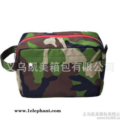 欧美潮流直接迷彩图案防水拉链洗漱包化妆包收纳包图2