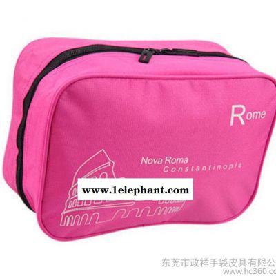 新款化妆袋化妆品收纳包手提旅行洗漱包涤纶化妆包图3