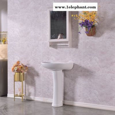 欣众合陶瓷立柱盆  洗脸台  批发工程洗漱盆 山东立柱盆厂家 3303图2