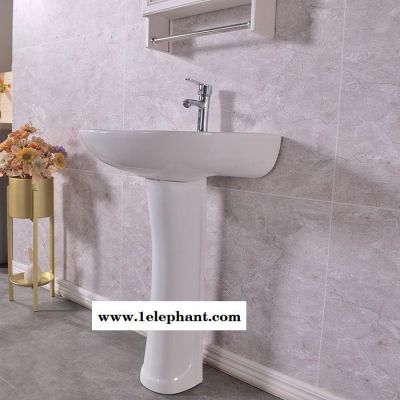 欣众合陶瓷立柱盆  洗脸台  批发工程洗漱盆 山东立柱盆厂家 3303图4