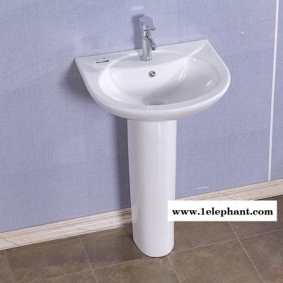 供应陶园盛世立柱盆  洗手盆 洗漱池批发  3015 河南陶瓷卫浴厂家图3