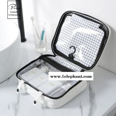 p.travel双层化妆洗漱包现货，源头厂家批发防水大容量洗漱包图3