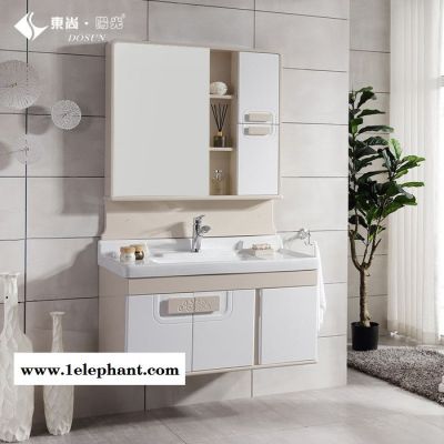 成都东尚阳光641-80 642-90 643-100 浴室柜  PVC浴室柜 现代浴室柜吊柜 洗脸盆洗漱台组合图4