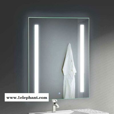 壁挂洗漱台 圆形灯镜 浴室镜  亚克力灯镜  智能led 补光镜子 酒店浴室led灯镜 厂家制作图5