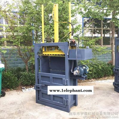 立式易拉罐压块机废塑料袋压缩打包机塑料垃圾袋压块机图8