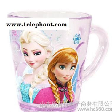 韩国进口冰雪奇缘儿童水杯宝宝Frozen喝水杯子卡通小孩洗漱杯餐具