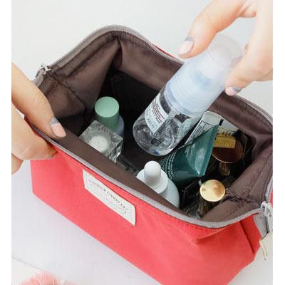 韩版可爱甜美简单日常化妆包 防水收纳包 洗漱包 小包 4色可选