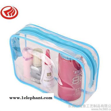 韩国PVC透明化妆包 新款女洗漱整理包防水大容量旅行收纳包袋