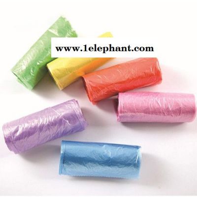 露奕雅 彩色45*50CM一次性点断式加厚垃圾袋  新料平口家用塑料垃圾袋  一次性分类垃圾袋图3