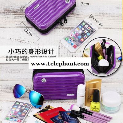 创意新款pc化妆收纳包旅行收纳包定制ABS8寸航空硬壳防水洗漱包图5