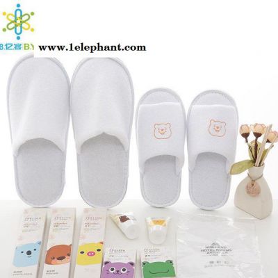 卡通款酒店一次性用品客房牙具牙刷牙膏六合一洗漱图2