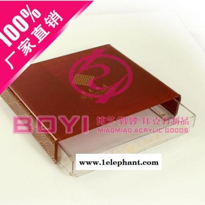 亚克力酒店洗漱用品 压克力一次性易耗品盒子 客房牙具收纳盒定制图2