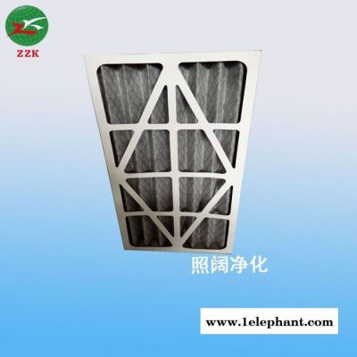 直供纸框活性炭折叠滤网 活性炭过滤器 活性炭板式、无纺布图2