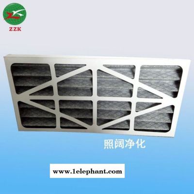 直供纸框活性炭折叠滤网 活性炭过滤器 活性炭板式、无纺布图3