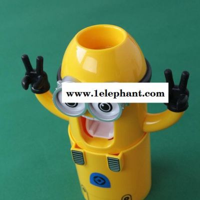 超Q** 全自动牙膏挤压器卡通洗漱套装牙刷架挤牙膏器图2