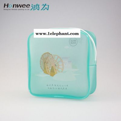 防静电eva磨砂拉链袋可降解塑料袋定制 防水洗漱旅行化妆品包装袋图2