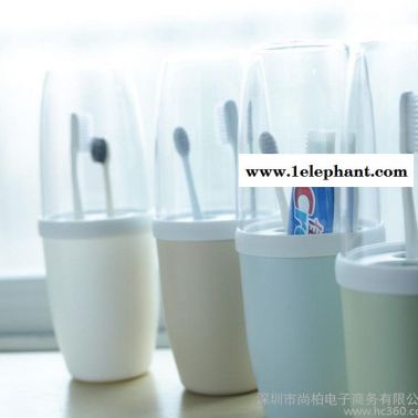 Ymer创意情侣漱口杯牙刷杯架套装 塑料刷牙杯旅行牙刷缸洗漱