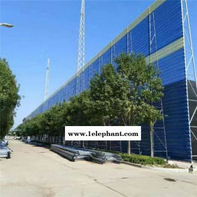 润阔 防尘网 固沙墙 防风抑尘网 蓝色圆孔防尘网 金属防尘网 镀锌防尘网