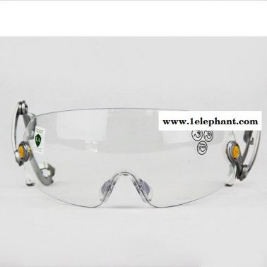 DELTA/代尔塔101134 新型安全帽组合使用防护眼镜 聚碳酸酯镜片 防雾 防刮擦