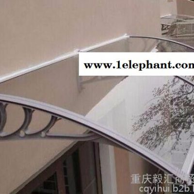 重庆毅汇耐力板雨篷厂房广告灯箱视窗板农业温室大棚采光板防雾滴板UV板抗紫外线板篮球板pc聚碳酸酯耐力板支架空调阳台雨篷板图2