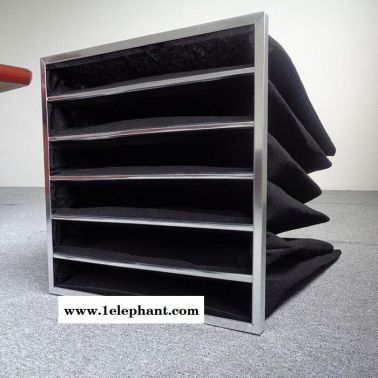 TNS 环保设备厂食品厂定做活性炭空气过滤器 板式袋式活性炭过滤器捕集粉尘 净化空气