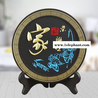 马到功成活性炭雕摆件定做 碳雕酒柜装饰品玄关摆件批发 厂家定做活性炭圆盘 乔迁新居礼品碳雕工艺品定做图4