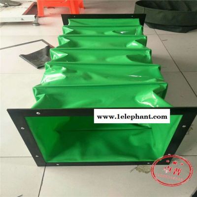 卓普伸缩式帆布软连接  耐磨防尘帆布风管图3