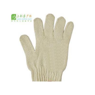 直销劳保手套 涤纶棉纱手套 劳防工作防护手套加厚线手套图3