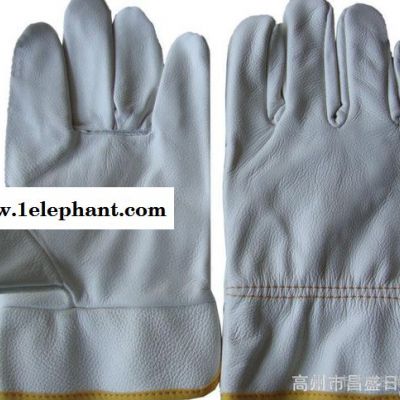 直销家私牛皮白色司机款劳保手套 焊工隔热焊工手套 工业手套图2