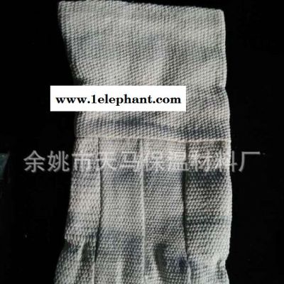 生产 石棉全棉手套 劳保手套 16寸耐高温分指石棉手套图2