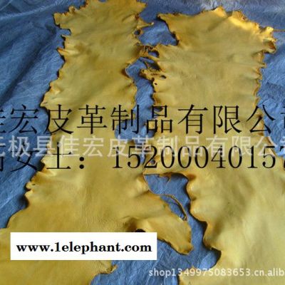 金黄肚边皮，杏色肚边皮，牛头皮劳保手套图3