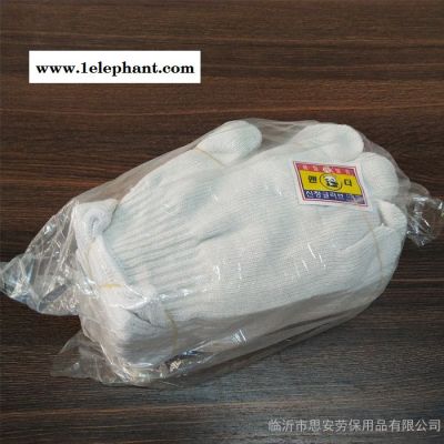 600克棉纱手套白色线手套工作手套劳保作业手套耐磨透气漂白纱线手套建筑手套普通劳保手套图2