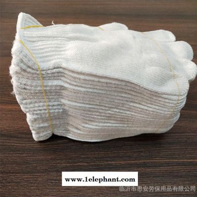 600克棉纱手套白色线手套工作手套劳保作业手套耐磨透气漂白纱线手套建筑手套普通劳保手套图5