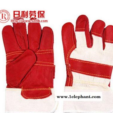 红胶手套加厚耐磨劳保防护手套电焊工作手套劳保手套