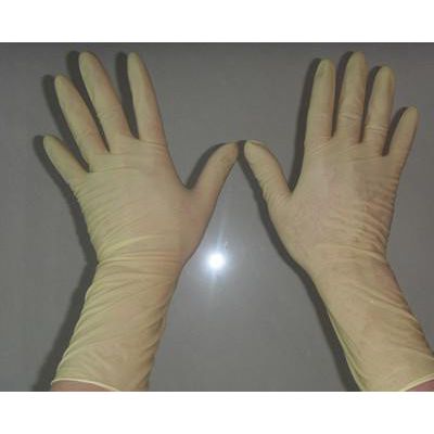 昆山直销乳胶手套,12寸乳胶手套 一次性手套 橡胶劳保手套图2