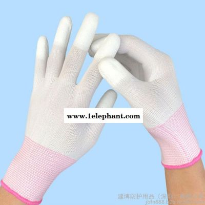 尼龙手套车间工作劳保手套防静电手套耐磨涂指手套图3