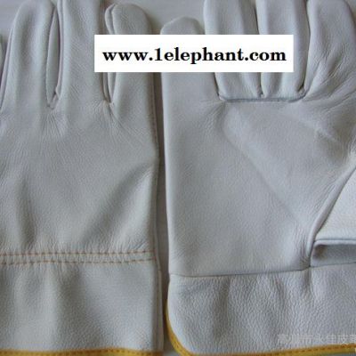 现货出售家私牛皮浅色司机款劳保手套 电焊手套 防护手套图3