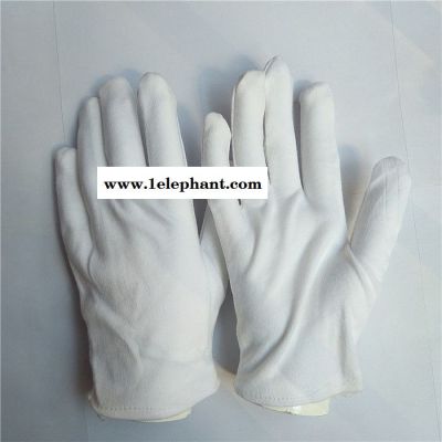 腾达SML白棉手套工厂使用防指纹棉白劳保手套手机厂必用纯棉手套礼仪阅兵白手套珠宝礼仪棉手套成匹白色棉布缝制加厚手套图3