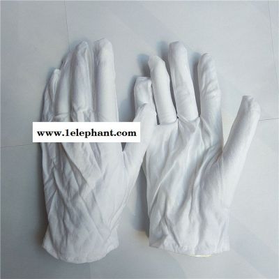腾达SML白棉手套工厂使用防指纹棉白劳保手套手机厂必用纯棉手套礼仪阅兵白手套珠宝礼仪棉手套成匹白色棉布缝制加厚手套图2
