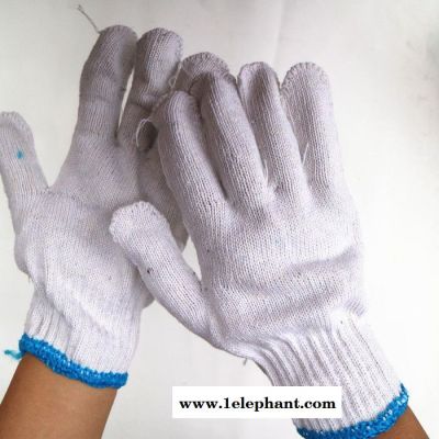 **500克灯罩棉电脑十针加密耐磨加厚蓝边线手套**棉纱工业普通劳保手套图3