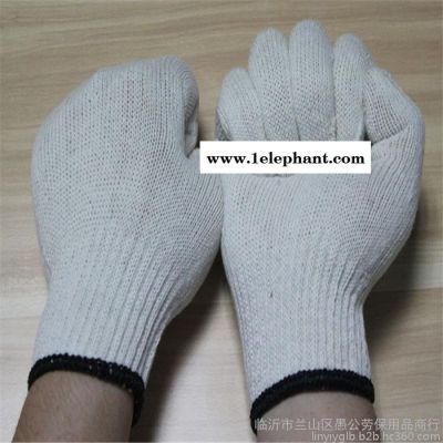**手套出口400克A级灯罩棉纱线手套(黑色边)劳保手套图4