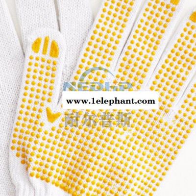 耐尔普斯 点塑防滑手套供应 棉纱劳保手套批发价格图3