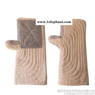 纯棉耐高温帆布手闷子隔热手套铝厂冶炼厂耐高温防护手套劳保手套图4