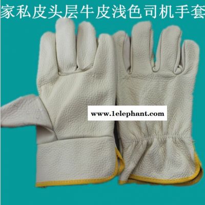 大量批发短全皮电焊手套 劳保手套 头层深色浅色牛皮全皮司机手套 JZST  建筑手套图2